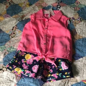 Girl Pink - Summer Shorts Set - Sz 7/8 NWOT